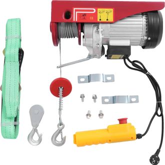OEM Cabrestante El&eacute;ctrico, Capacidad De 600 Kg, Control Remoto Con Cable, Rojo