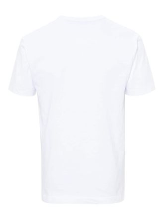Comme Des Gar&ccedil;ons Logo-Print Cotton T-Shirt - White