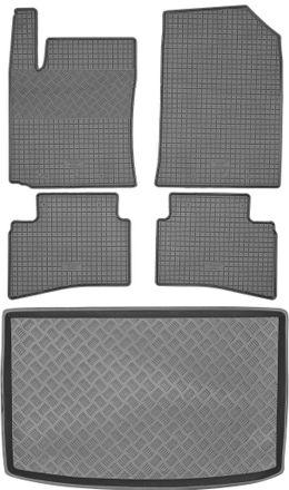 OEM Juego De Alfombrillas De Goma Para Coche Y Alfombrilla Para Maletero Para Kia Stonic Crossover (a Partir De 2017)