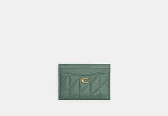 Coach Essential Card Case With Pillow Quilting
