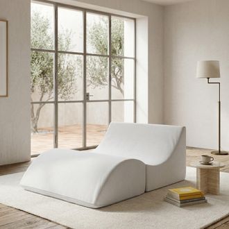 Dmora Talamo Italia - Cama Plegable Annabella, Puf Convertible En Cama De Matrimonio, 100% Made In Italy, Puf Convertible En Chaise Longue En Ecopiel, Cm 10
