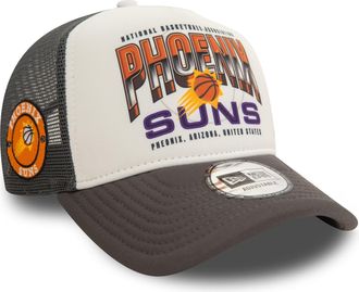 New Era Phoenix Suns NBA Trucker Cap Snapback Team Logo Basketball White Grey