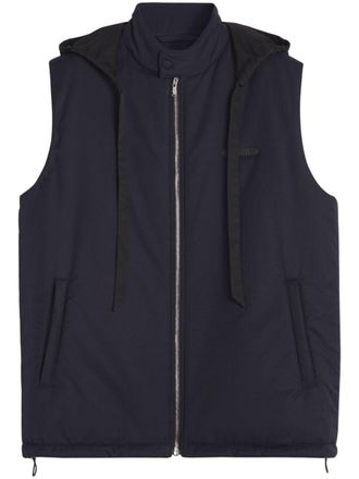 Lanvin Gilet met afneembare capuchon - Blauw