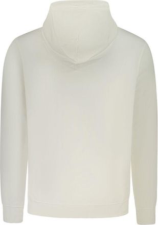 Calvin Klein Logo-Embroidered Cotton Hoodie - White