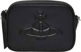 Vivienne Westwood Anna Camera - Dames - Schoudertassen - Zwart - ONE Size - Leer - Tassen