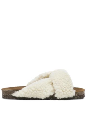 Flattered Sandali Lou Teddy con suola piatta - Toni neutri