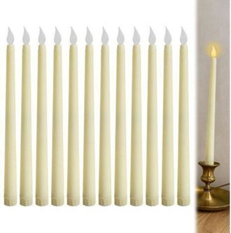 OEM Juego De 12 Velas Led Centelleantes, Velas Led Artificiales, Luz C&aacute;lida Y Parpadeante Para El Hogar, La Iglesia, Fiestas Y Decoraci&oacute;n Navide&ntilde;a