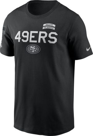 Nike San Francisco 49ers Salute to Service Sideline Nike Mens Dri-FIT NFL T-Shirt in Black | 02ET00AA2T-NKC