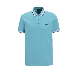 BOSS regular polo blauw