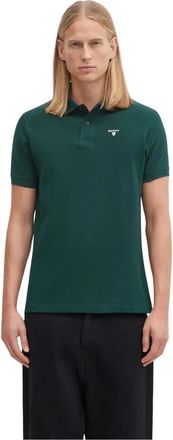 Barbour Pique Poloshirt - Heren - Polos - Groen - S - Katoen - Tops