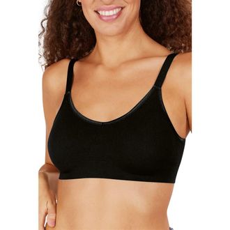 Amoena Eliza Wire-Free Bra in Black at Nordstrom, Size Xx-Large