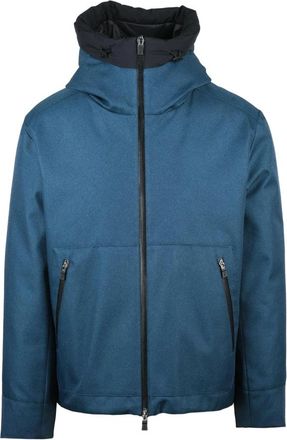 Herno Heren, Jassen, Blauw, Maat: 2XL Poliester