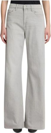 7 For All Mankind Lotta Trouser - Dames - Loose Fit Jeans - Grijs - W29 - Katoen - Jeans