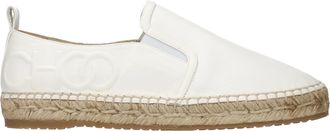 Jimmy Choo London Lychee Espadrilles Damen Leder Wei&szlig;/Latte