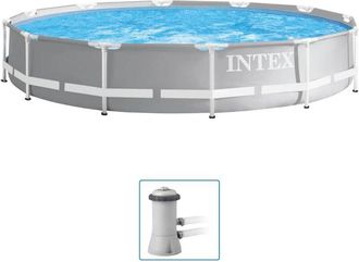 Intex Prism Frame Premium Conjunto De Piscina 366x76 Cm