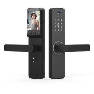 OEM Cerradura Inteligente Con C&aacute;mara Gran Angular De 120&deg; Y Timbre Inteligente. Cerradura De Puerta Con Entrada Sin Llave. Cerradura Biom&eacute;trica. Aplicaci&oacute;