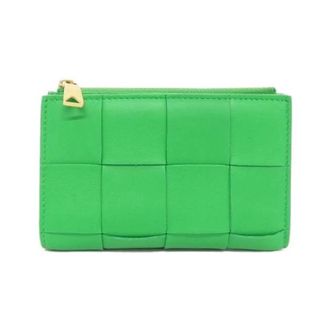 Bottega Veneta Pre-owned Wallets, female, Green, Size: ONE SIZE Pre-owned Lambskin Bifold Wallet