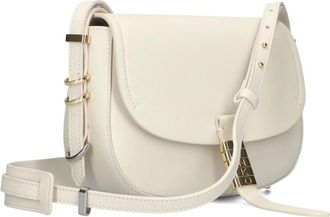 Pinko Chique witleren schoudertas - Dames - Schoudertassen - Wit - ONE Size - Leer - Tassen