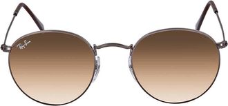 Ray-Ban Round Flat Lenses Light Brown Gradient Round Unisex Sunglasses RB3447N 004/51 50