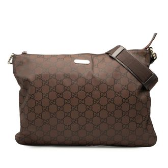 Gucci Tweedehands Gg Nylonnen Schoudertas