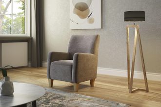 HOME AFFAIRE Sessel »Viva« mit Federkern, mit Eichenfüssen