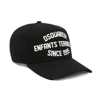 Dsquared2 Enfants Terribles Logo Baseball Cap - male - Dsquared2 - Hats & Caps - Black - ONE SIZE - Accessories