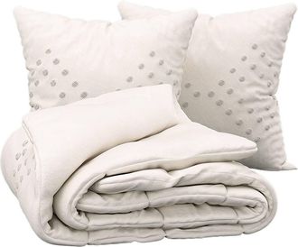 Atmosphera Juego De Cama De &laquo;tufting&raquo; De Algod&oacute;n Lavado - Marfil 240 X 220 Cm - Atmosphera Cr&eacute;ateur DInt&eacute;rieur