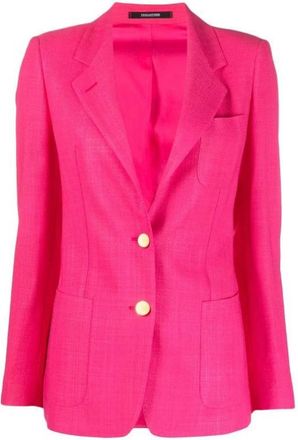 Tagliatore Fuchsia Blazer - Dames - Blazers - Roze - XL - Wol - Jassen