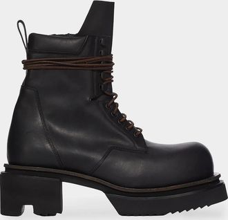 Rick Owens Low Army Bogun Leather Boots