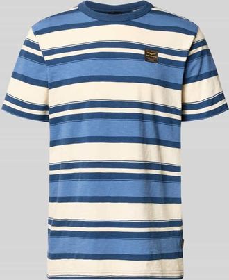 PME Legend T-Shirt mit Rundhalsausschnitt und Label-Stitching in Jeansblau, Gr&ouml;&szlig;e XXXL