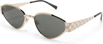 Gucci Gg1853S Zonnebril - unisex - Accessoires - Geel - Maat: 55 MM Nylon