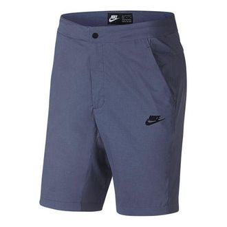 Nike Sportswear Woven Breathable Casual Cargo Shorts Gray Purple Graypurple 927926-491