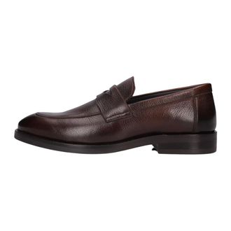 Stefano Lauran Schoenen, Heren, Bruin, 41 EU, Leer, Instappers 56000