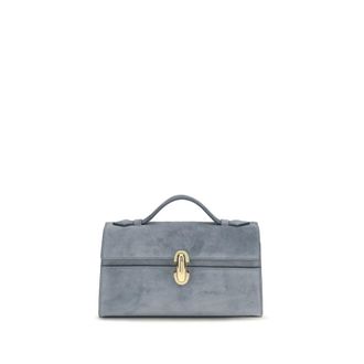 Savette Blue Calf Leather Bos Taurus Womens Handbag