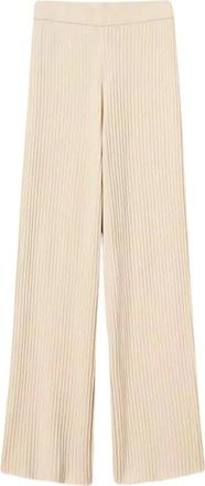 Twinset Pantalones Anchos - Trousers - Mujer - Beige - XS