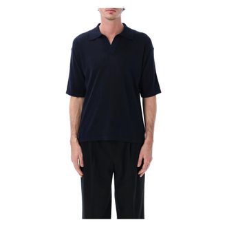 Roberto Collina Polo Shirts, male, Blue, Size: XL Over Polo