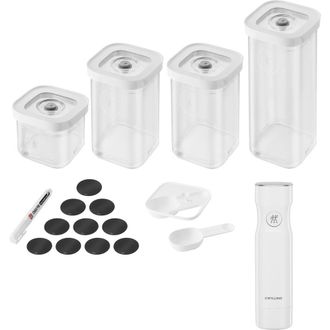 Zwilling Fresh & Save 6-Piece Cube Set & Vacuum Pump Set in White at Nordstrom