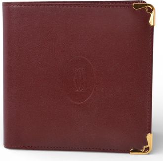 Cartier Must Bordeaux Leather Wallet (Bi-Fold) (Pre-Owned)