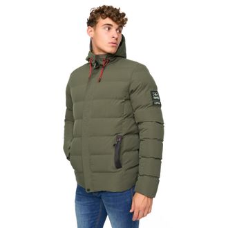 Crosshatch Kampleys Embossed Jacket Mens - Green - Size Small