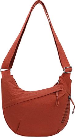 Generic Nylon Shoulder Pocket for Women,Nylon Shoulder Bag for Women - Nylon Shoulder Bag Adjustable Lightweight Crossbody Bag,Crescent - Small Spacious Hobo 