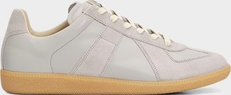 Maison Margiela Men & apos;s Replica Leather Low-Top Sneakers