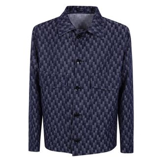 Tagliatore Amir Sport Jacket - Heren - Casual Overhemden - Blauw - L - Leer - Overhemden