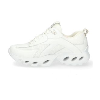 Durea Schoenen, Dames, Wit, 39 1/2 EU, Leer, Flow Motion Sneaker