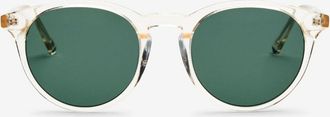 Messy Weekend NEW DEPP BIO Champagne Green Womens Sunglasses Yellow Size 51