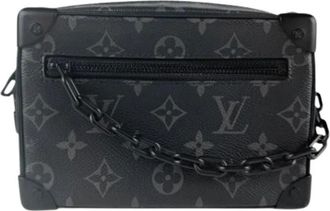 Louis Vuitton Pre-owned Cross Body Bags, male, Black, Size: ONE SIZE Pre-owned Vintage Canvas Cross Body Bag