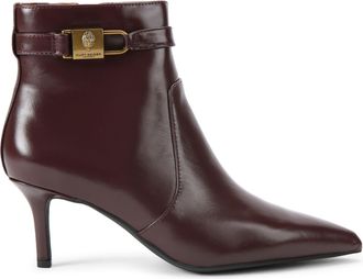 Kurt Geiger Womens Leather Brixton Ankle Boots - Wine - Size UK 6