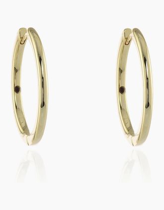 Cachet London Womens Cachet London Henley Large 25mm Huggie Gold Hoop