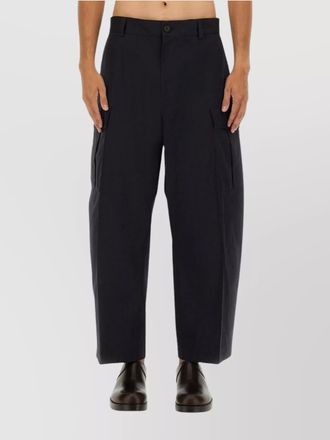 STUDIO NICHOLSON cargo pocket wide leg trousers
