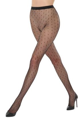 Wolford Dot Net Tights in Black at Nordstrom, Size X-Small
