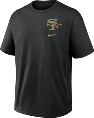 Nike San Francisco 49ers Rivalries Collection Max90 Nike Mens NFL T-Shirt in Black | 04T600A9B-U99